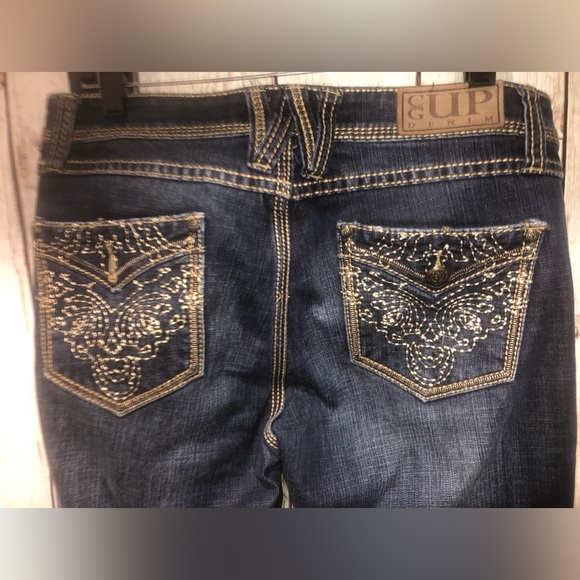 Cowgirl Up Mid-Rise Bootcut Denim Jeans WomenCGJ30702 30/34 (W33” L42.5” I33.5”) - Picture 1 of 10